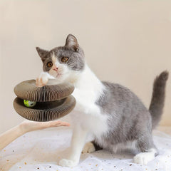 Interactive Cat Scratching Board with Cat Ball Toy