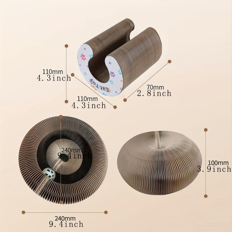Interactive Cat Scratching Board with Cat Ball Toy