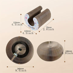 Interactive Cat Scratching Board with Cat Ball Toy