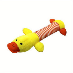 Pet Grinding Teeth Plush Toy Elephant Duck Pig Durable Chew Toy