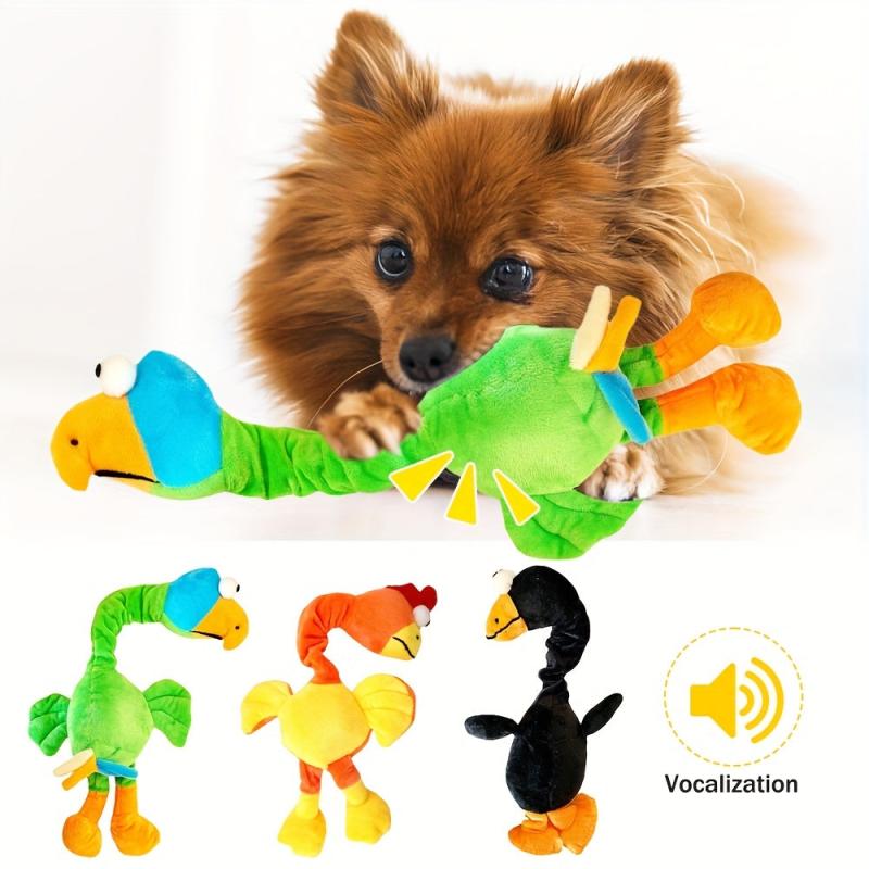 Bird Pet Plush Chew Toy for Dog Teeth Grinding