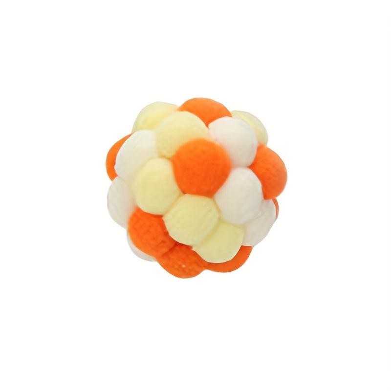 Random Interactive Cat Ball Toy Plush Pet Chew Toy For Indoor Cats