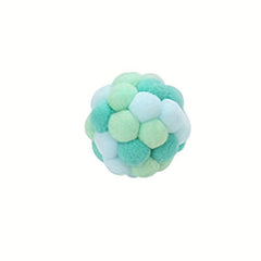 Random Interactive Cat Ball Toy Plush Pet Chew Toy For Indoor Cats