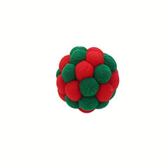 Random Interactive Cat Ball Toy Plush Pet Chew Toy For Indoor Cats