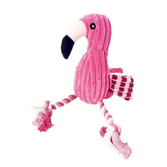 Durable Flamingo Plush Toy For Dogs