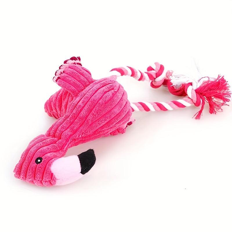 Durable Flamingo Plush Toy For Dogs