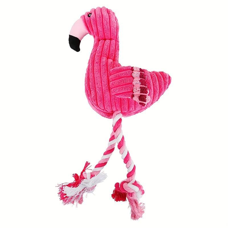 Durable Flamingo Plush Toy For Dogs