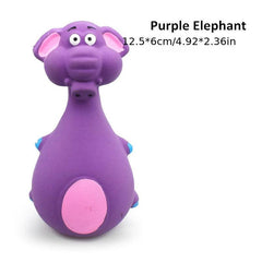 Latex Sound Pet Toys Elephant and Cow Characters