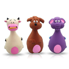 Latex Sound Pet Toys Elephant and Cow Characters