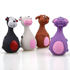 Latex Sound Pet Toys Elephant and Cow Characters