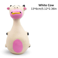 Latex Sound Pet Toys Elephant and Cow Characters