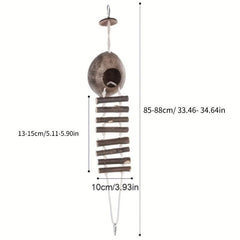 Coconut Shell Parrot Bird Nest Feeder Pets Toy