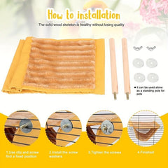 Warm Bird Nest Bed Hanging Hammock Snuggle Hut Parrot House Tent Toy