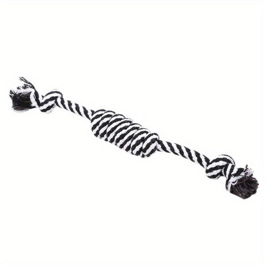 Puppy Dog Pet Toy Cotton Braided Bone Rope Chew Knot Teething Toy