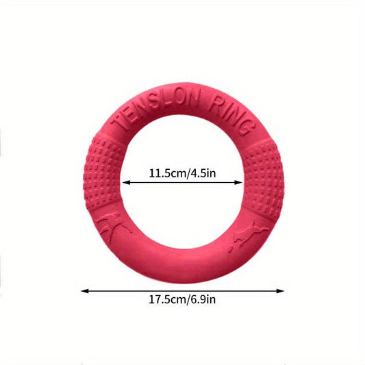 Dog Training Toy Outdoor Flying Disc Ring Interactive Play Tool