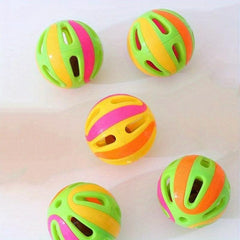 5pc Interactive Cat Toy Balls with Bell for Indoor Kittens and Cats