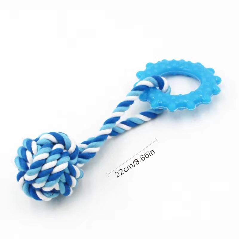Pet Rope Chew Toy for Dogs Training & Teeth Cleaning