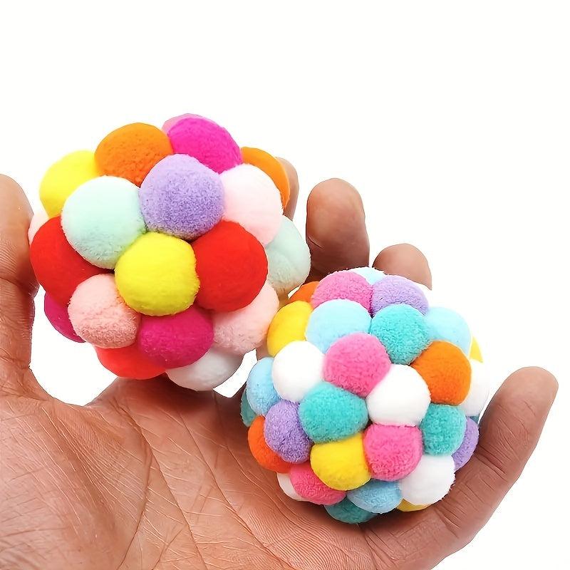 Interactive Cat Ball Toy 1pc Random Stimulating Fun for Indoor Cats & Kittens