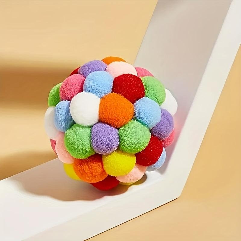 Interactive Cat Ball Toy 1pc Random Stimulating Fun for Indoor Cats & Kittens