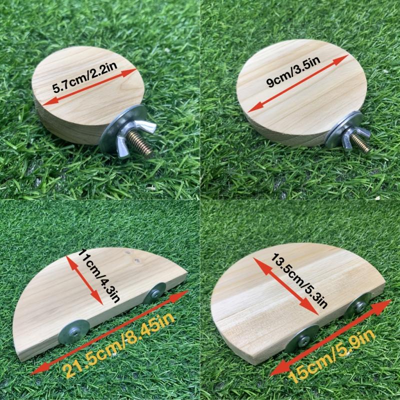 Wood Parrot Bird Perch Stand Platform Cage Accessory for Small Animals and Birds