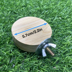 Wood Parrot Bird Perch Stand Platform Cage Accessory for Small Animals and Birds