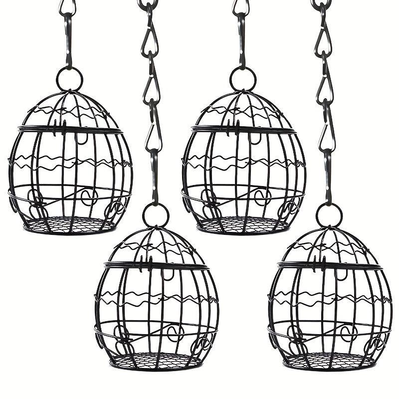 Bird Hanging Feeder Chain Sun Rain Proof Outdoor Decoration