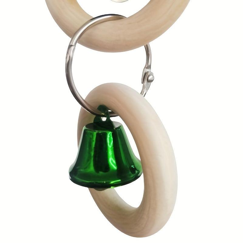 Bird Chew Toy Bell String Toy For Parrots Interactive Chain Toy