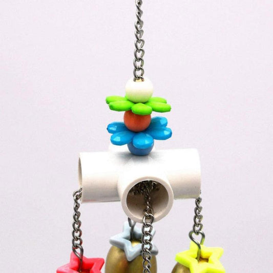 Bird Bells Toy For Pet Parrot Cockatiel Macaw African Grey Lovebird Cage