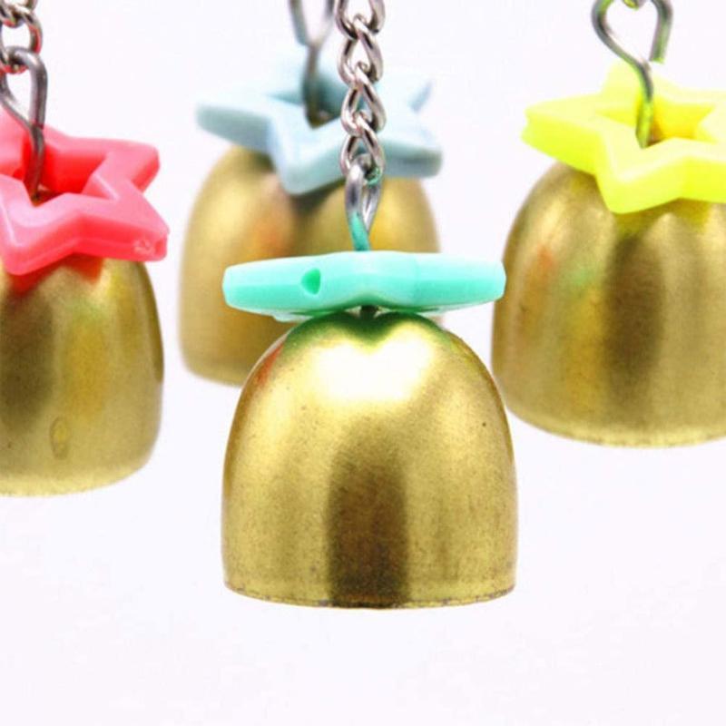 Bird Bells Toy For Pet Parrot Cockatiel Macaw African Grey Lovebird Cage