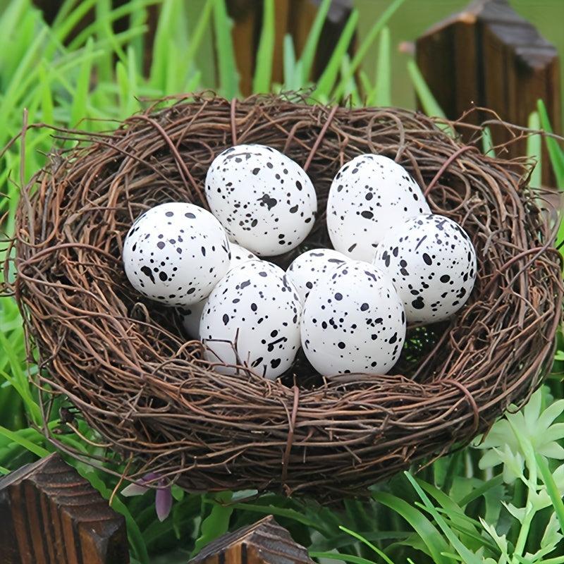 2pcs Rattan Bird Nests for Garden & Yard Decoration