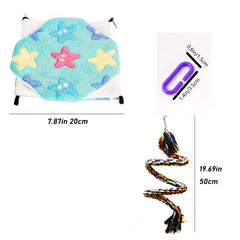 Double Layer Clamp Hammock & Sugar Glider Climbing Toy