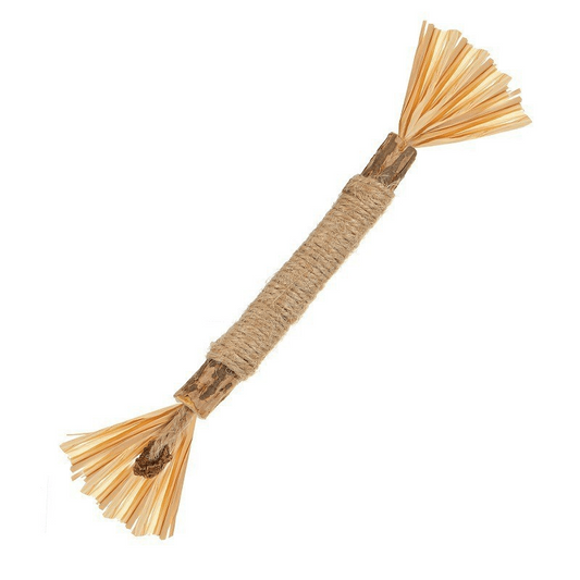 Wood Polygonum Raffia Catmint Cat Toy Bell Tooth Grinding Stick