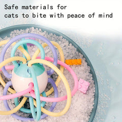 Interactive Cat Toy Self Playing Ball for Teething Kittens