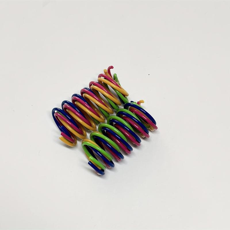 Interactive Colorful Spring Cat Toys for Playful Kittens