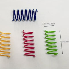 Interactive Colorful Spring Cat Toys for Playful Kittens