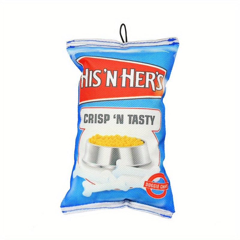 Chip Pattern Dog Toy for Small & Medium Dogs