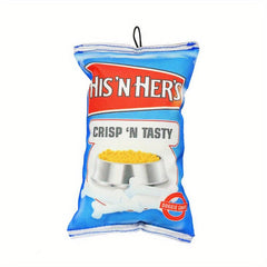 Chip Pattern Dog Toy for Small & Medium Dogs