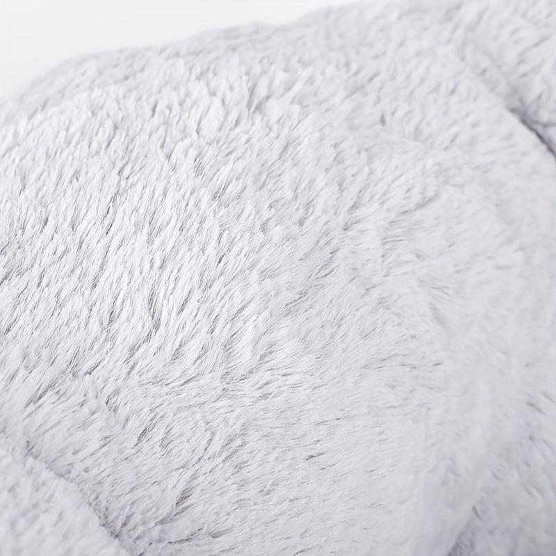 Donut Cat Bed Soft Pet Bed Warm Cat Sleeping Bed Plush Round Cat Cushion