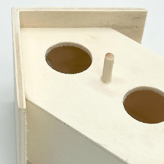 Outdoor Wooden Bird Nest Small Bird House For Garden Yard Ornaments