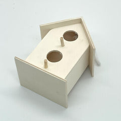 Outdoor Wooden Bird Nest Small Bird House For Garden Yard Ornaments