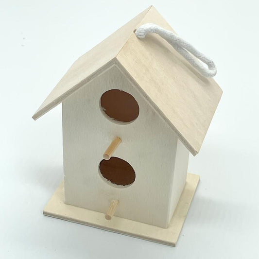 Outdoor Wooden Bird Nest Small Bird House For Garden Yard Ornaments