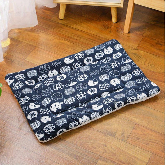 Thickened Dog Mat Warm Pet Bed Mat Puppy Sofa Cushion