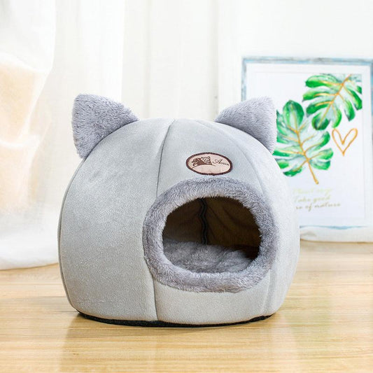Winter Warm Cat Bed Comfortable Cat Nest Cave Pets Tent