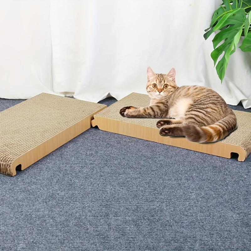 Vertical Triangle Cat Scratching Pad - Detachable & Wear-resistant