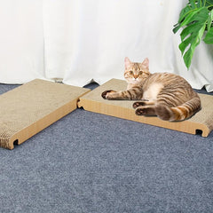 Vertical Triangle Cat Scratching Pad - Detachable & Wear-resistant