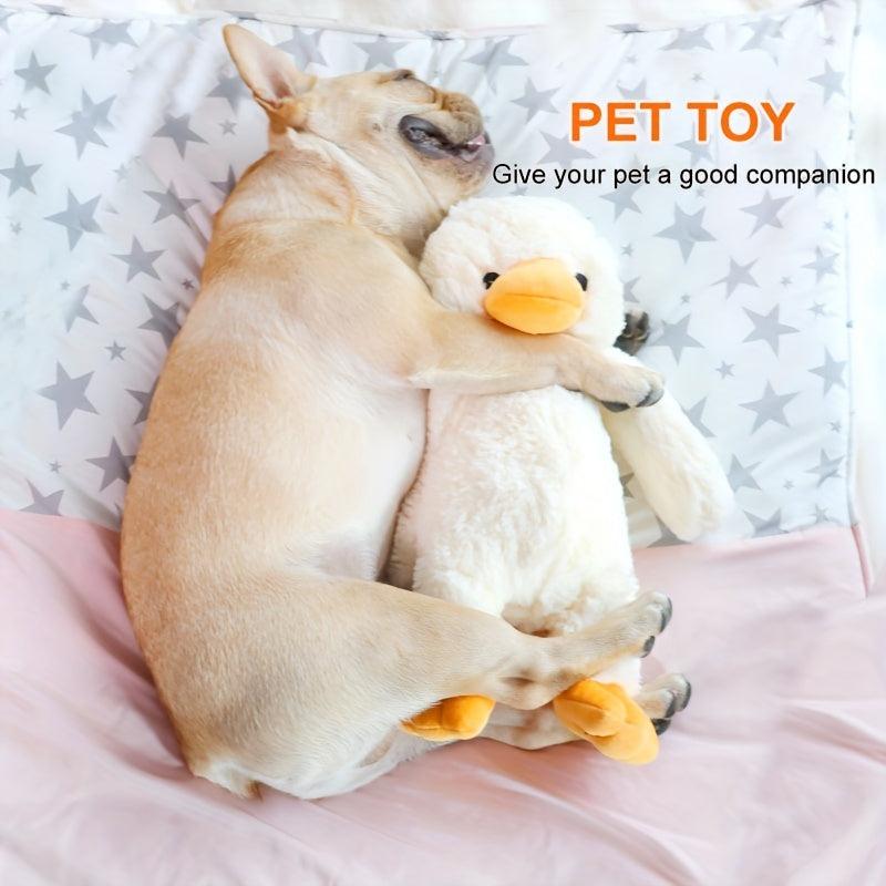 Durable Dog Chew Toy for Aggressive Chewers Squeaky Plush Yellow Duck