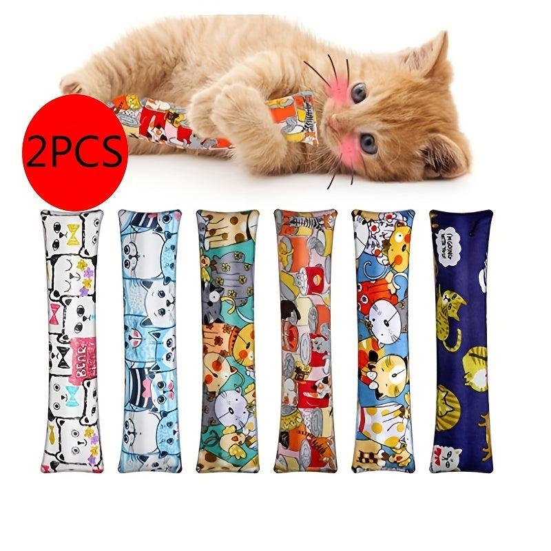 2pcs Pillow Cat Teaser Toys for Endless Fun