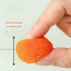 Funny Cat Teaser Ball Launch Gun With Plush Ball Toy