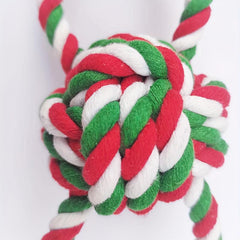 Christmas Rope Ball Toy Large Dog Chew Dog Toys Interactive And Cotton Rope Toys