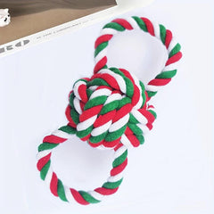 Christmas Rope Ball Toy Large Dog Chew Dog Toys Interactive And Cotton Rope Toys